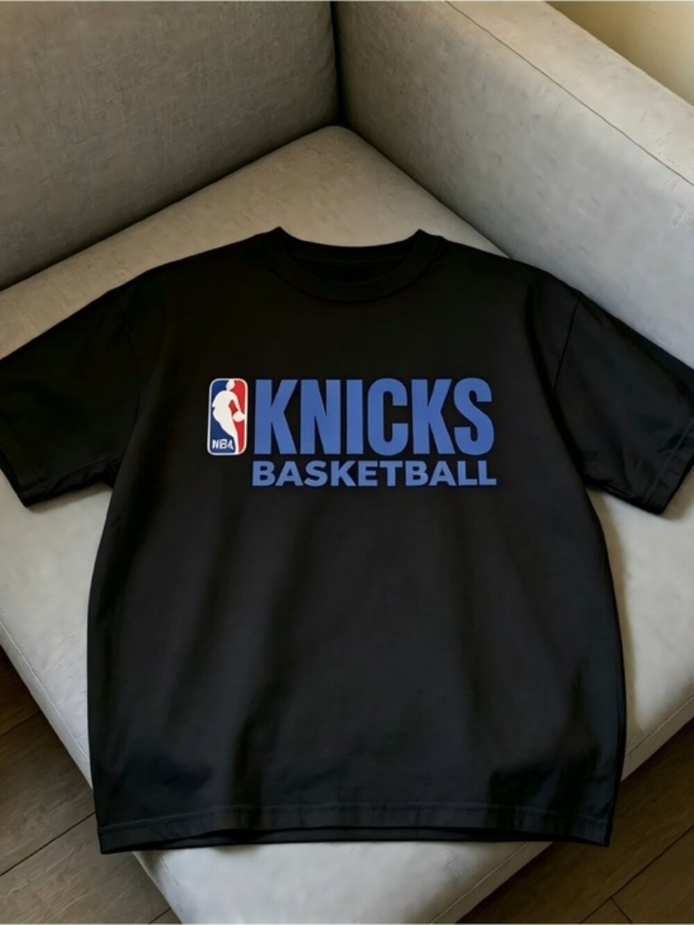 NBA New York Knicks Basketball black Women Men T-shirt unisex